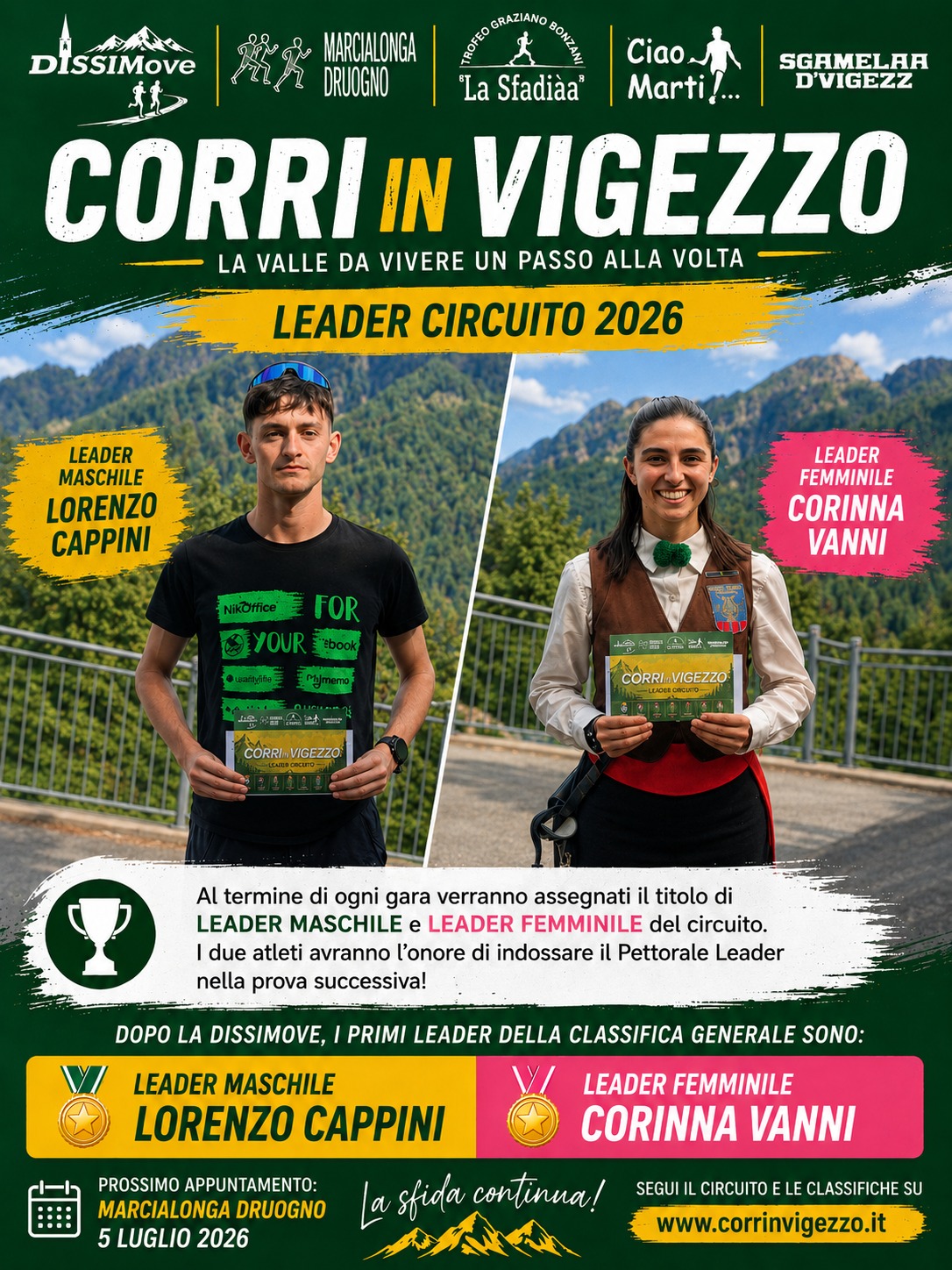 Leader del circuito Corri in Vigezzo 2026